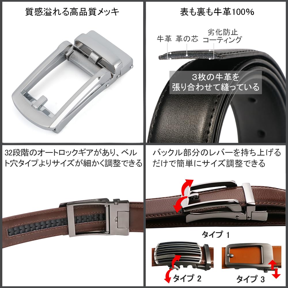 【未使用・31個セット】メンズ ベルトバックル クロームメッキ 自動ロック式 未使用・31個セット】メンズ ベルトバックル クロームメッキ